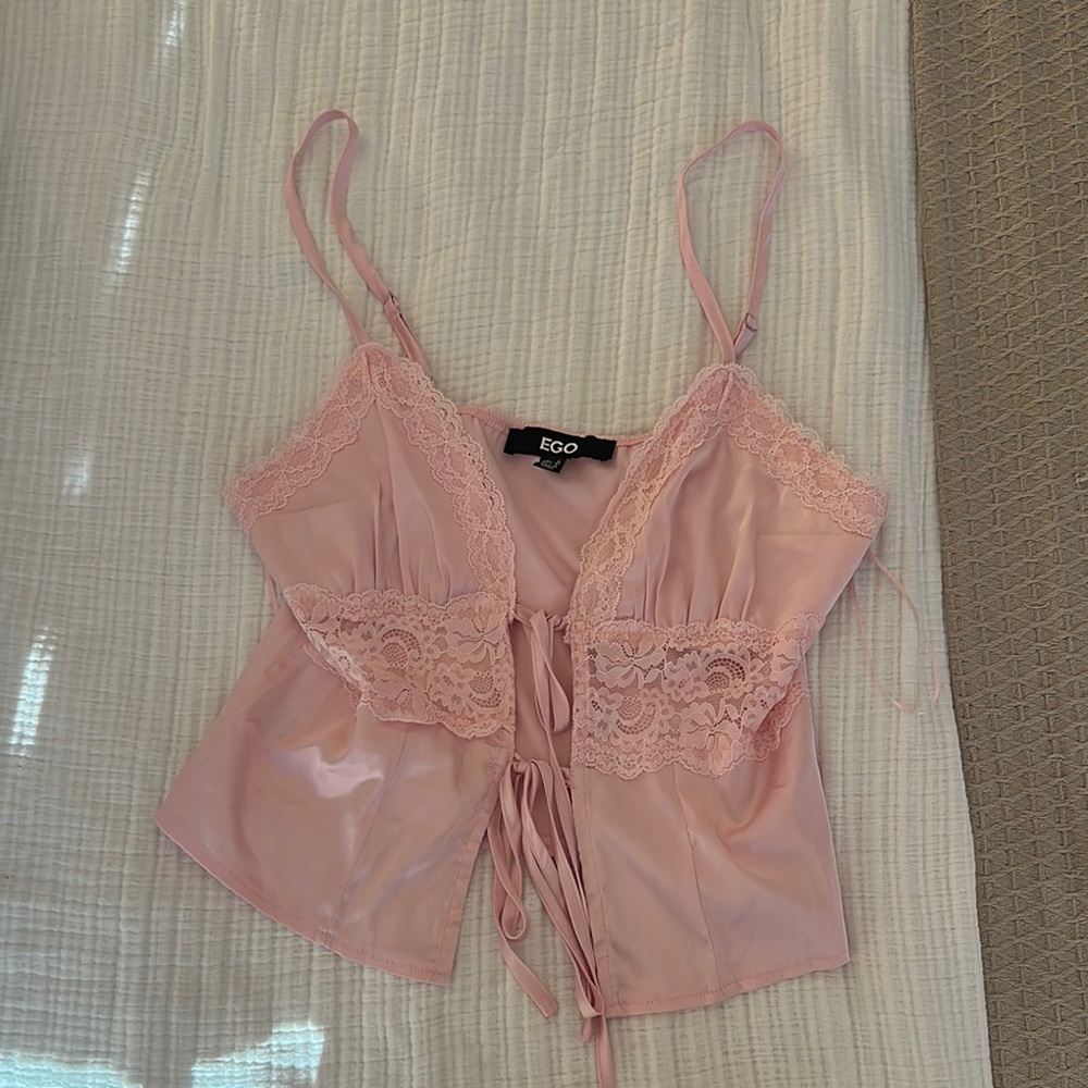 EGO Pink Lace Camisole Top